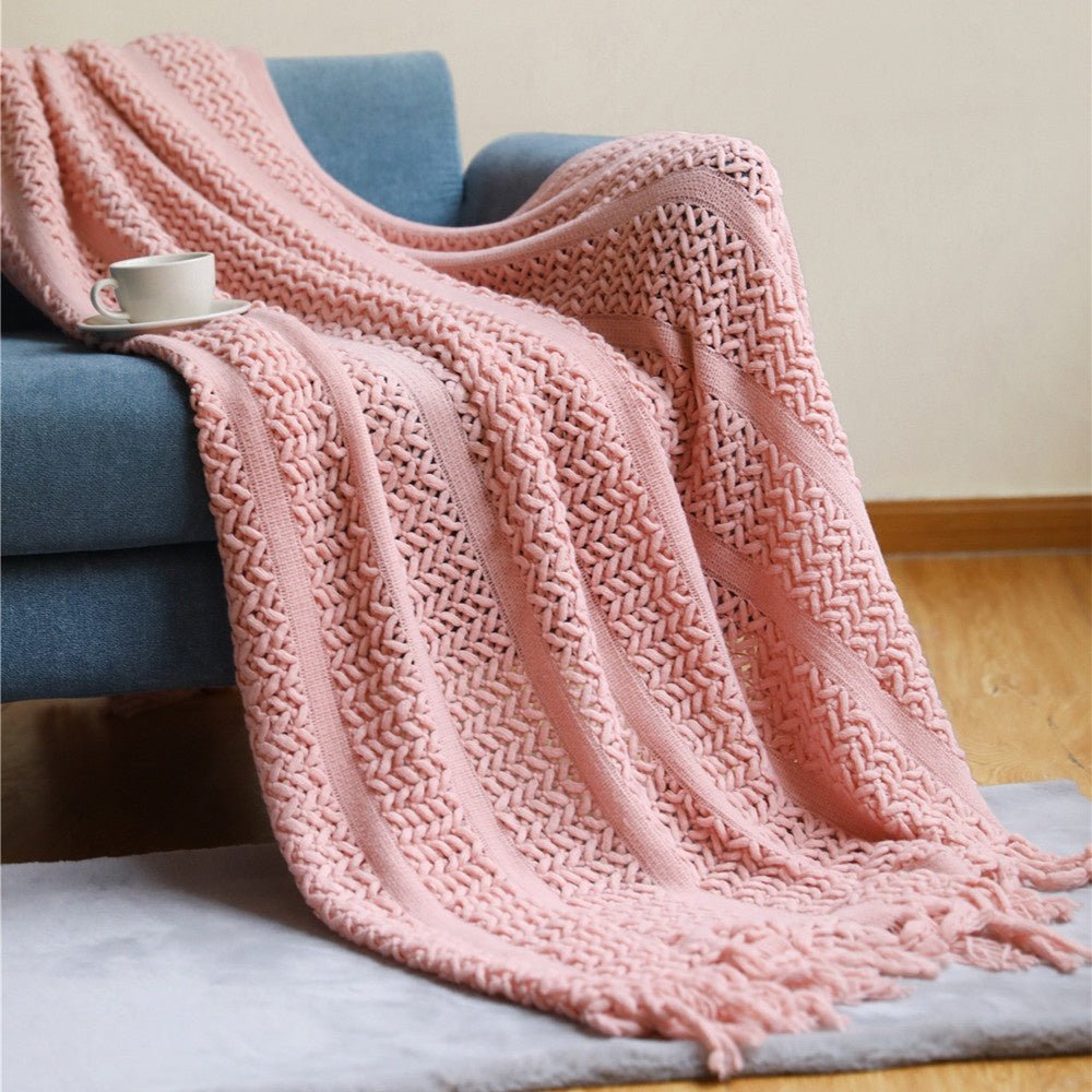 Elegant Fringe Throw Blanket (Copy) - Gifting CY - Cyprus -