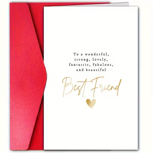 Best Friend Greeting Card – Thoughtful Friendship Card