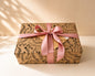 Floral Brown & Pink Ribbon Wrap - Gifting CY - Cyprus -