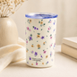 Floral Insulated Travel Tumbler with Clear Lid - Gifting CY - #Cyprus# -