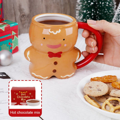 Gingerbread Mug Hot Chocolate Gift Set – Sweet Christmas Edition - Gifting CY - Cyprus - 