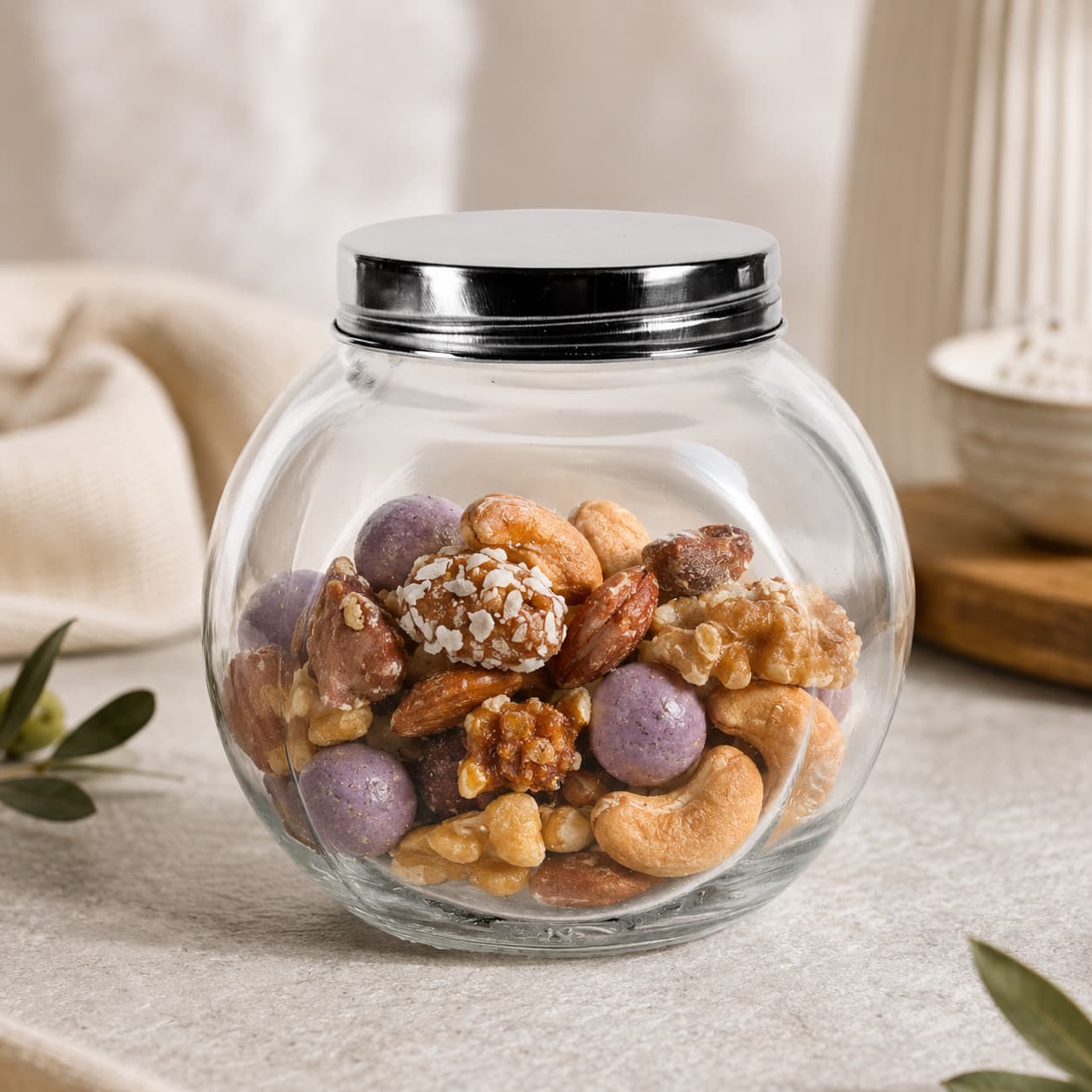 Glass Jar with Premium Nut Mix 2 - Gifting CY - Cyprus - 
