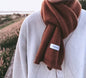 Elegant Coffee Brown Unisex Scarf
