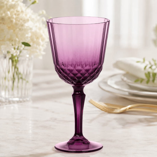 Iconic Purple Glass Wine Glass, 310ml - Gifting CY - Cyprus -