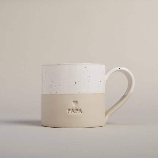 Large Papa Handmade Stoneware Mug – 450ml - Gifting CY - #Cyprus# -