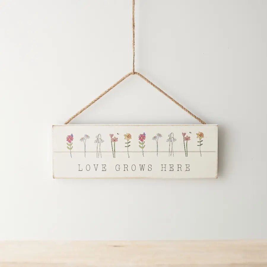 'love Grows Here' Sign, 24cm - Gifting CY - Cyprus - 