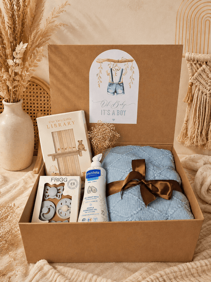 Luxury Baby Boy Keepsake Gift Box | Newborn Baby Shower Gift - Gifting CY - Cyprus - 