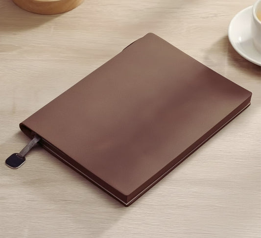 Luxury Coffee Brown Notebook with Lined Pages for Daily Writing - Gifting CY - Cyprus - 