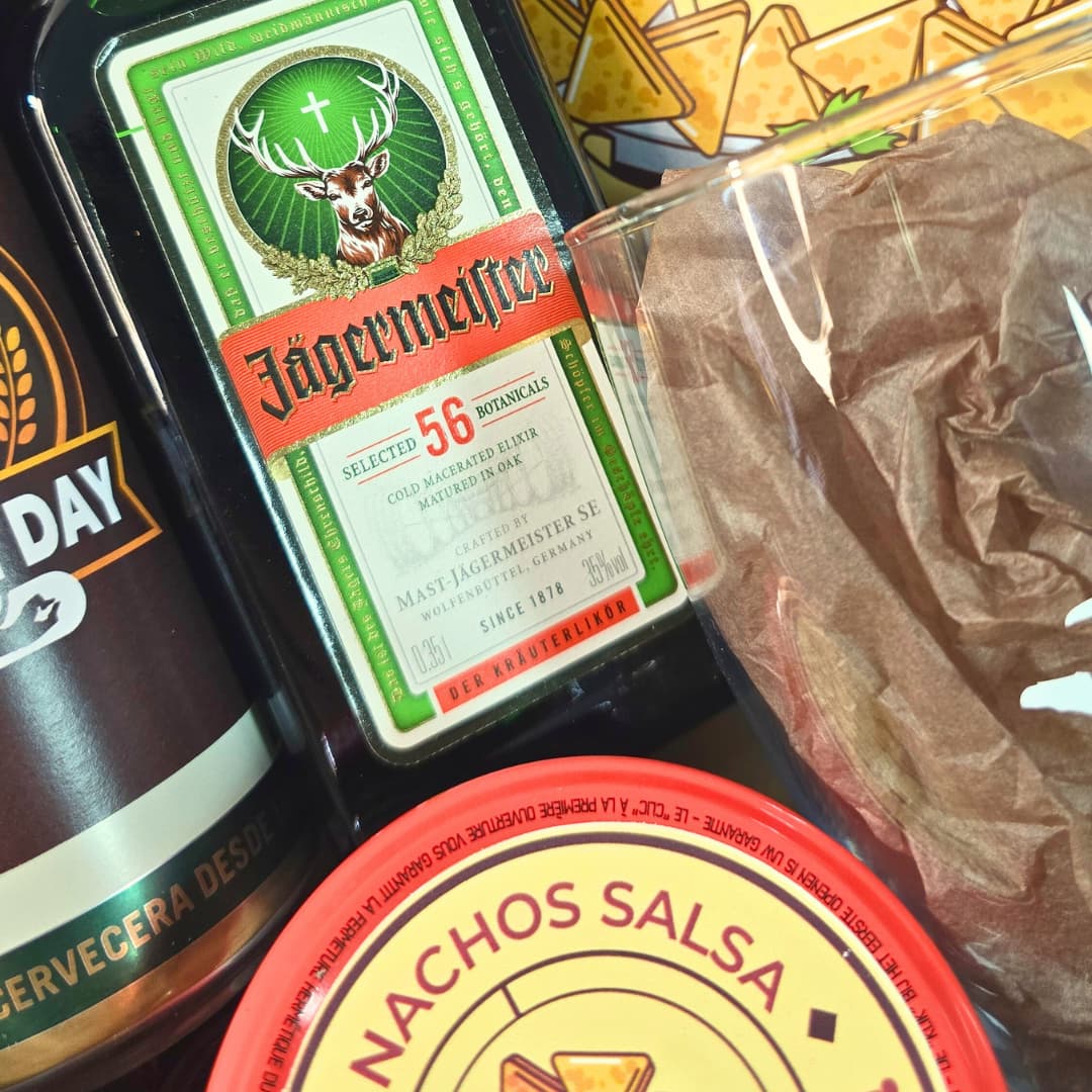 Match Day Football Gift Box – Beer, Jägermeister, Snacks & Salsa Set - Gifting CY - Cyprus - 