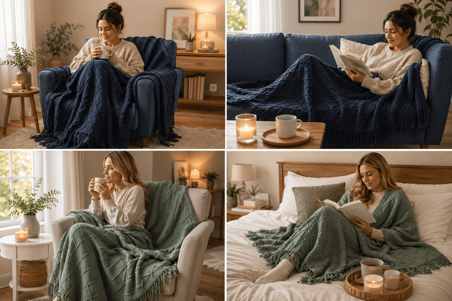 Midnight Comfort Knit Throw Blanket - Gifting CY - Cyprus -