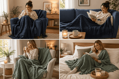 Midnight Comfort Knit Throw Blanket - Gifting CY - Cyprus -