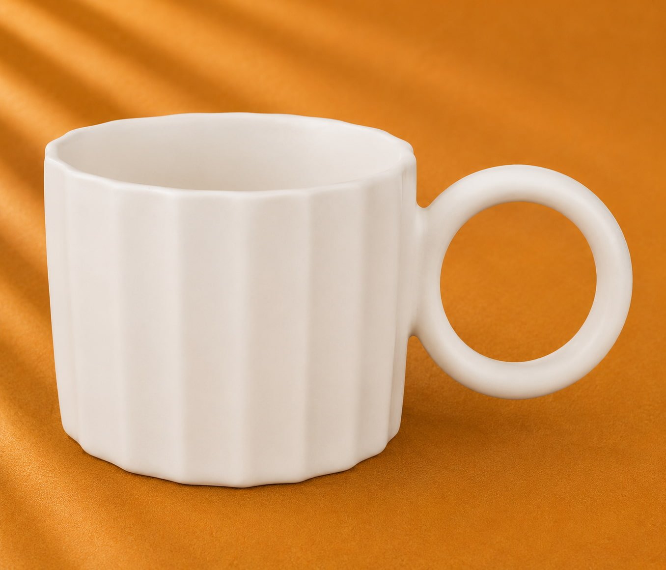 Nordic Ribbed Ceramic Mug - Gifting CY - Cyprus - 