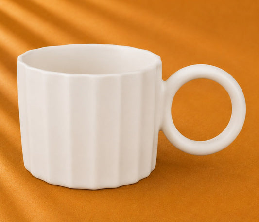 Nordic Ribbed Ceramic Mug - Gifting CY - Cyprus - 