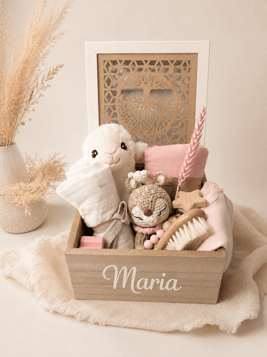 Personalized Little Blossom Tree of Life Baby Girl Gift Box - Gifting CY - #Cyprus# -