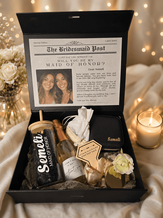 Personalized Maid of Honor Proposal Gift Box - Gifting CY - Cyprus -