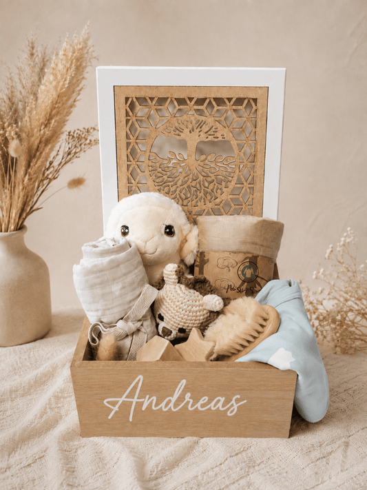 Personalized Tree of Life Baby Boy Gift Box - Gifting CY - #Cyprus# -