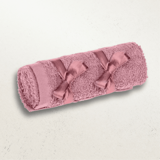 Pink Luxury Soft Bath Towel with Spa Ribbon - Gifting CY - Cyprus -