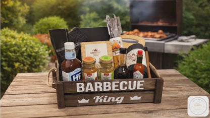 Barbecue King Gift Box – Premium Wooden Box for Barbecue Lovers - Gifting CY - Cyprus - 