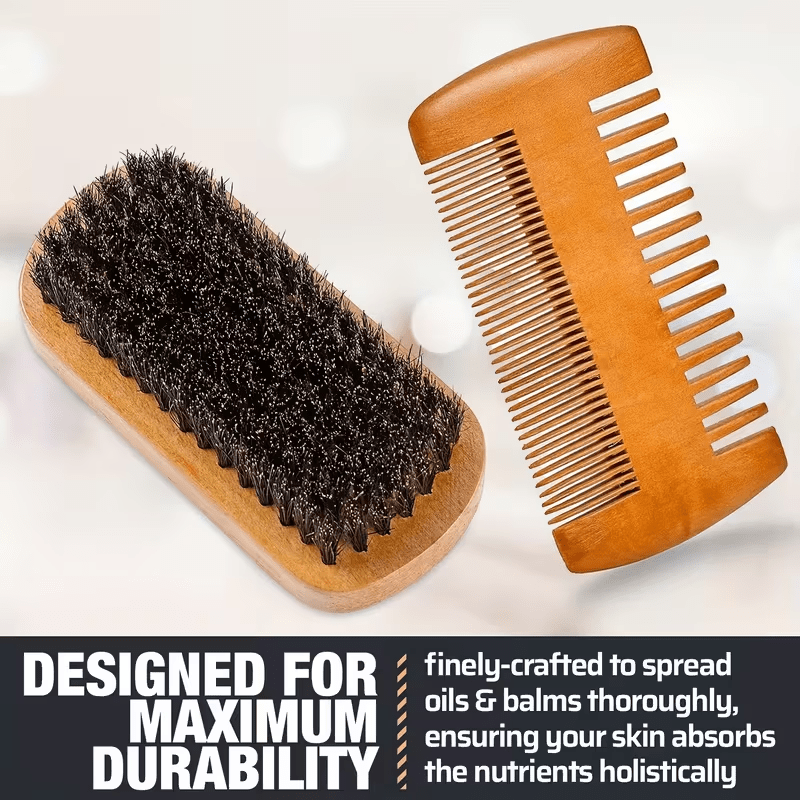 Refined Wooden Beard Grooming Set - Gifting CY - Cyprus -