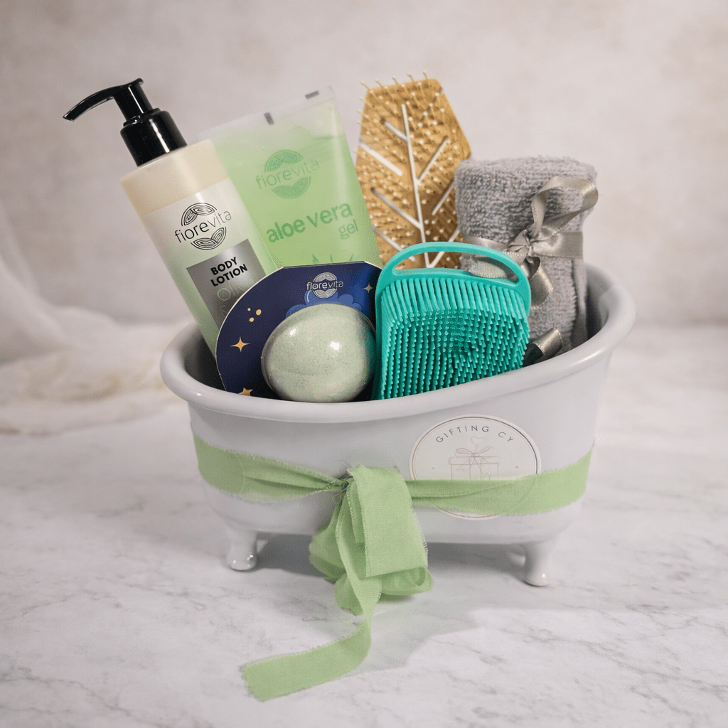 Relaxation Spa Gift Set – Mini Bathtub Edition - Gifting CY - Cyprus - 
