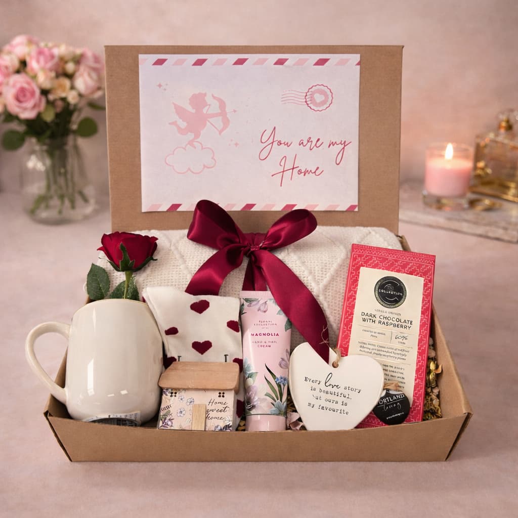Romantic “You Are My Home” Gift Box – Luxury Valentine & Love Gift Set - Gifting CY - Cyprus - 