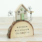 Rustic Wooden Log House Decoration – Home Decor Accent (14cm) - Gifting CY - Cyprus - 