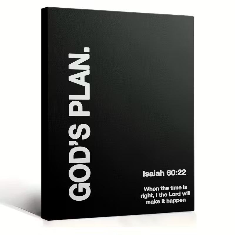 Isaiah 60:22 Bible verse wall art canvas print for home, office, and prayer room décor