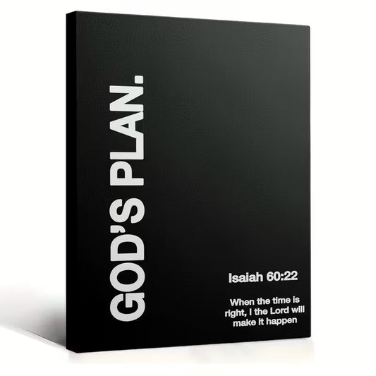 Isaiah 60:22 Bible verse wall art canvas print for home, office, and prayer room décor