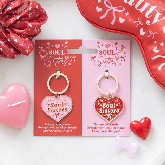 Soul Sisters Heart Keyring – Best Friend Gift - Gifting CY - Cyprus - 