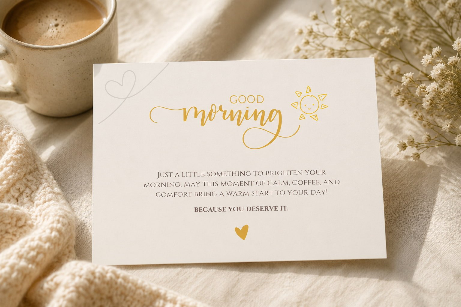 Sunshine in a Card, Good Morning Greeting Card - Gifting CY - Cyprus - 