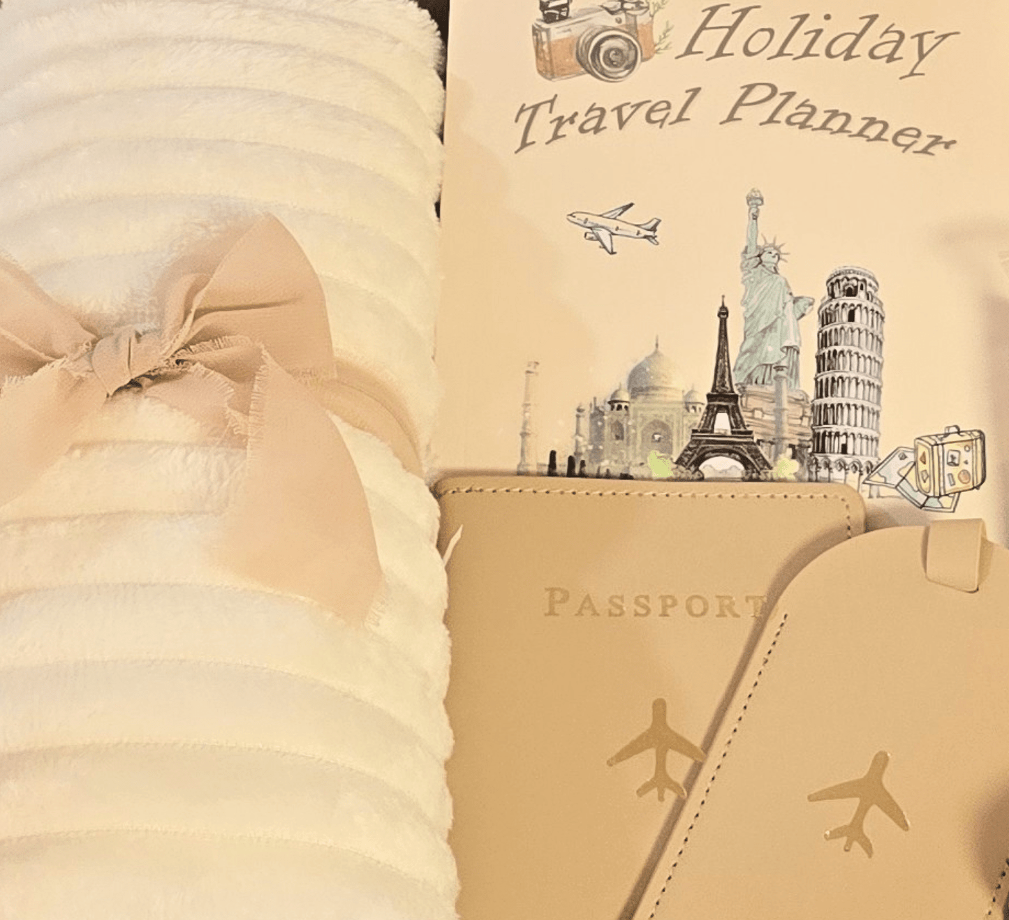 The Wanderlust Travel Planner Gift Box | Passport Holder & Holiday Cozy Set - Gifting CY - Cyprus - 