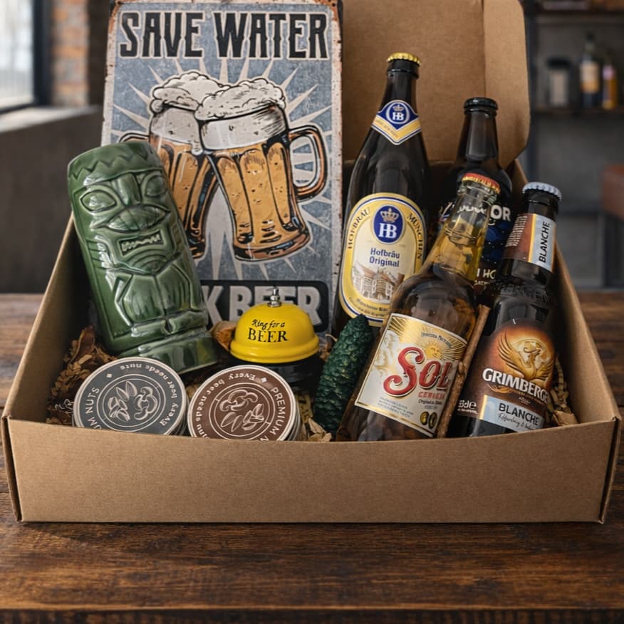 Ultimate Beer Lover Gift Box – Premium Beer & Snack Gift Set