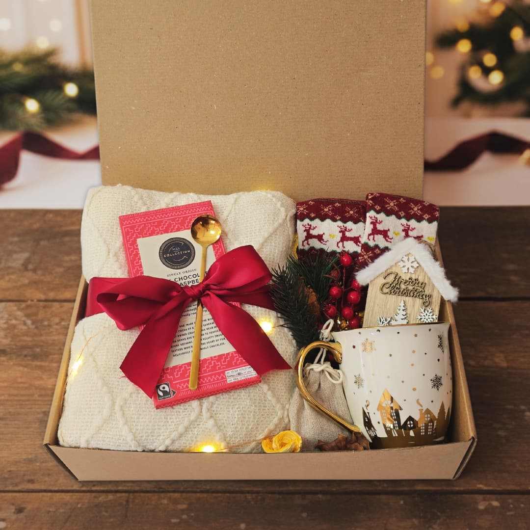 Warm Wishes Christmas Gift Box – Cozy Holiday Comfort Set - Gifting CY - Cyprus - 