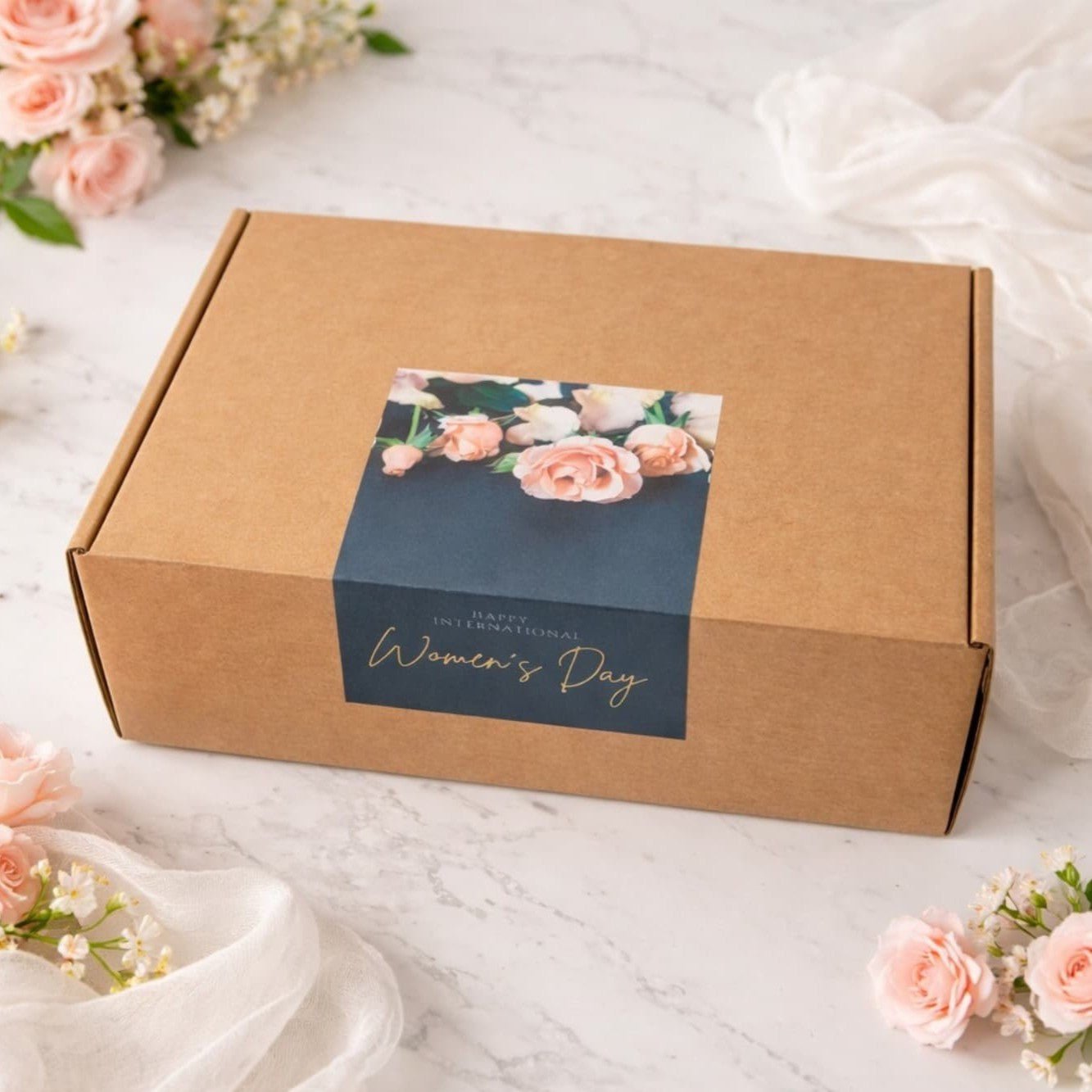 Women’s Day Celebration Gift Box with Floral Notebook and Love Mug - Gifting CY - Cyprus - 