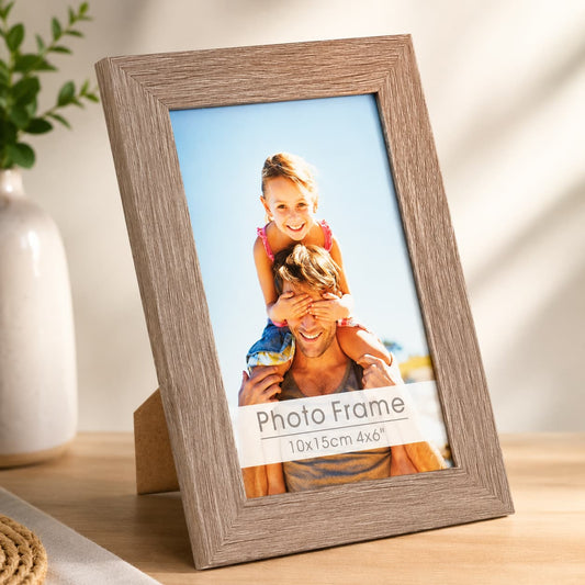 Wooden Frame Grey 10x15cm - Gifting CY - Cyprus -
