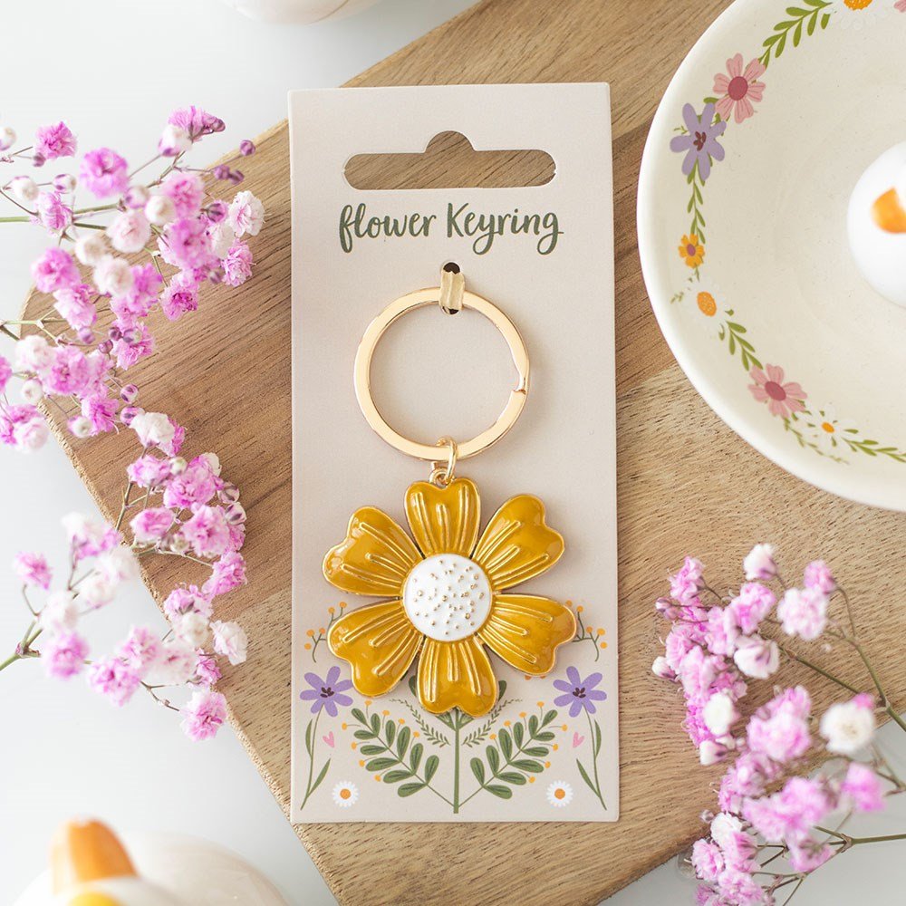 Yellow Daisy Keychain - Gifting CY - Cyprus - 
